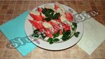 Фаршированные крабовые палочки сыром