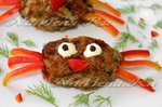 Мясные котлеты с овощами