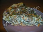 Пирог с морковью и грибами