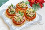 Волованы с грибами и беконом