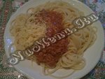 Спагетти с соусом болоньезе
