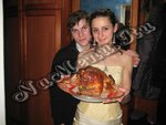 Индейка, запеченная с фруктами в духовке