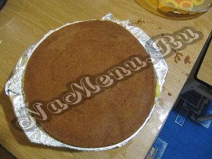 Накрываем гладким коржом