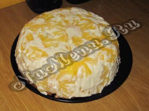 Готовый торт без выпечки "Ромашки в снегу"