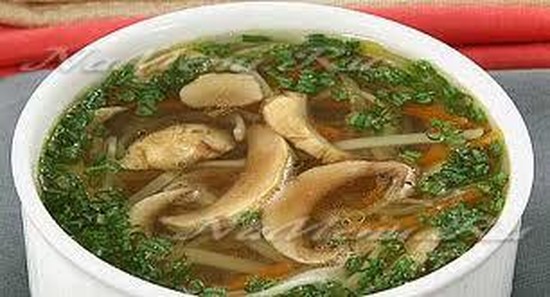 Суп с грибами и макаронами