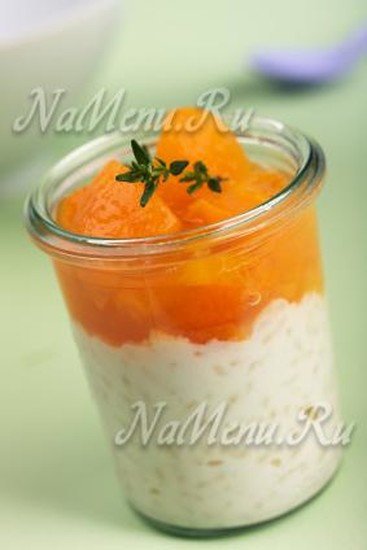Кисель со сливками и мороженым