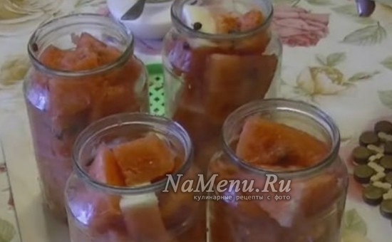 Компот из арбуза на зиму - рецепты на 3 литровую банку