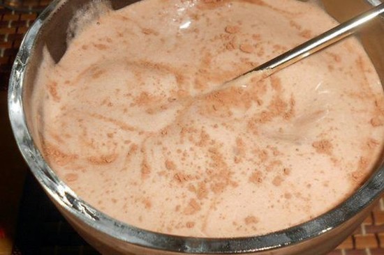 мороженое с какао