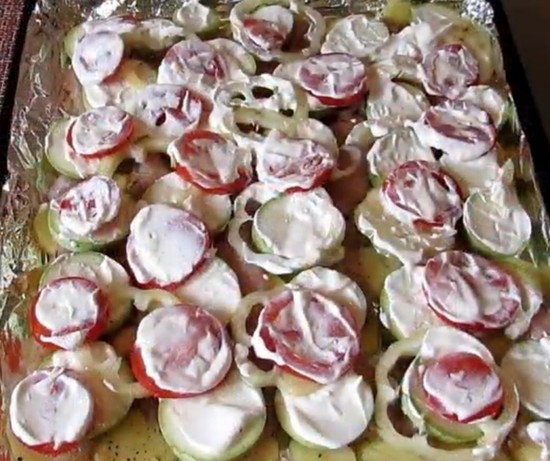 кружки томатов