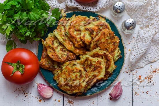 рецепт кабачковых оладий на кефире