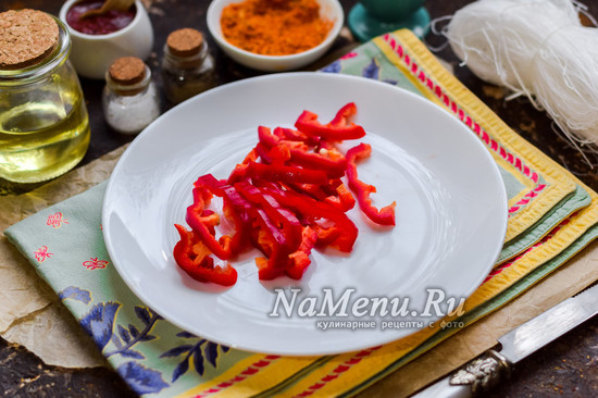 нарезать перец