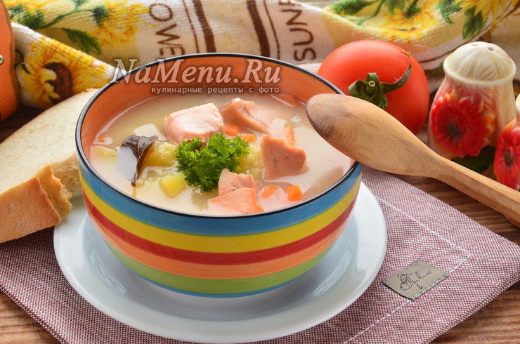 Уха из головы семги