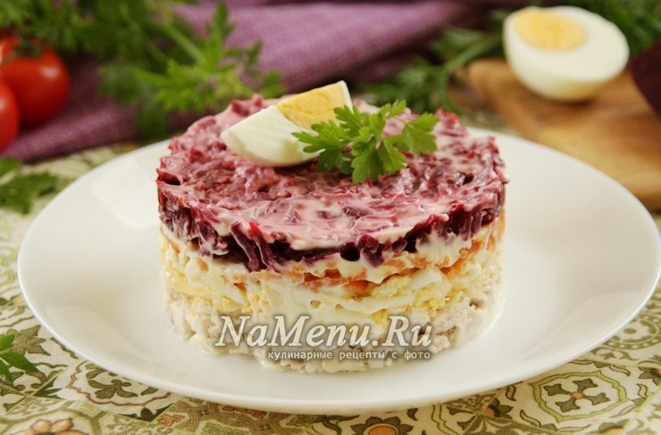 Вкусный салат "Генерал" из свеклы