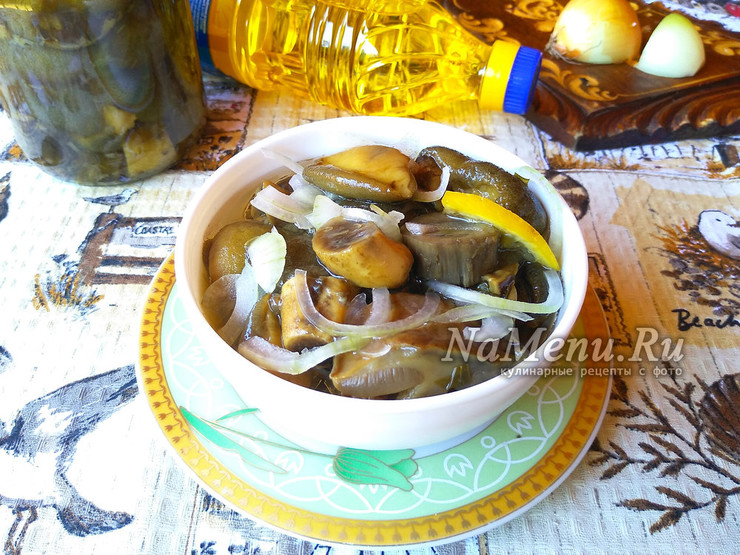 Маринованные подосиновики