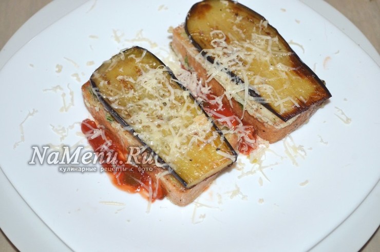 Невероятно вкусные тосты с баклажанами
