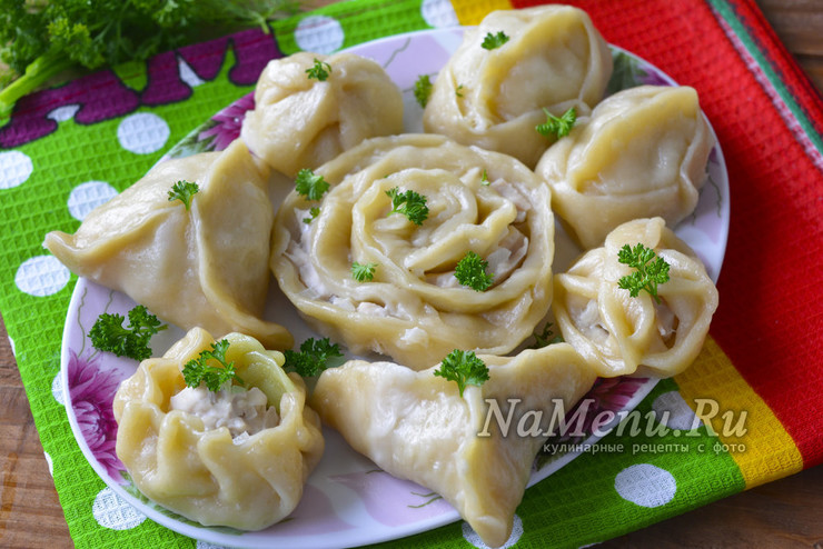Как красиво лепить манты - 6 способов