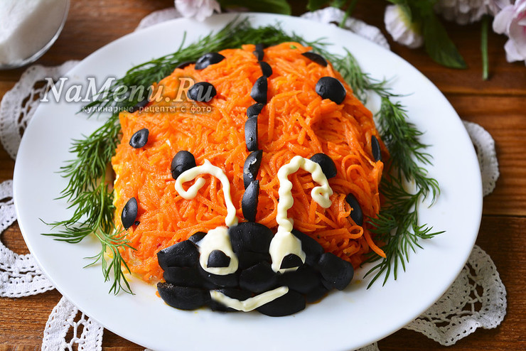 Салат "Божья коровка"