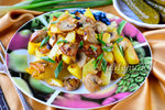 Жареная картошка с грибами