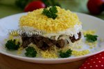 Салат "Мужские грезы" с говядиной  и маринованным луком