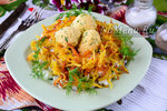 Салат "Гнездо глухаря" с курицей