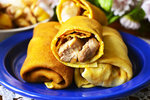 Блины с мясной начинкой