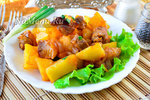 Картошка с мясом в рукаве в духовке