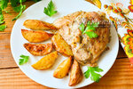 Молодая картошка с курицей