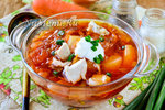 Свекольник горячий с курицей