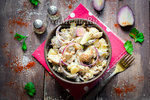 Салат "Деревенский" с огурцами и шампиньонами