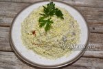 Салат "Мимоза" с яблоком без картошки