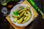 Хрустящие маринованные кабачки с огурцами на зиму