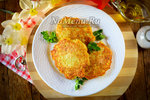 Картофельные драники с мясом на сковороде