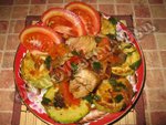 Рагу овощное с грибами и мясом
