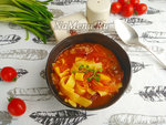 Лагман по-узбекски с говядиной