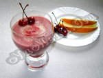 Смузи из дыни с вишнёвым соком