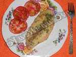 Жареный пангасиус с апельсиновым соусом