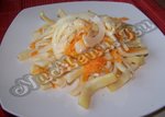 Запеченные кальмары с овощами в духовке
