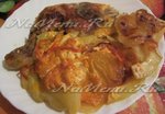 Запеченная курица с овощами