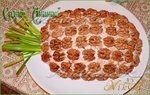 Слоеный салат "Ананас"