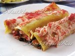 Каннеллони с грибами и овощами