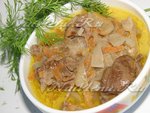 Рецепт куриной печени в сметане