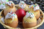 Пасхальные куличики в яичной скорлупе