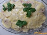 Мясо по-французски с грибами и картошкой