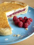 Малиновый пирог с творожным сыром