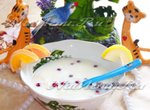 Рецепт молочного супа с домашней лапшой и брусникой