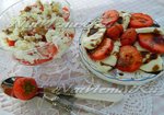 Клубничный десерт с сыром Моцарелла