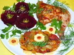 Овощное рагу в духовке с курицей