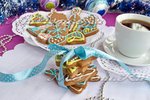 Рождественское печенье с глазурью