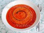 Томатный крем-суп с печеными перцами