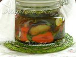Маринованные баклажаны и перцы